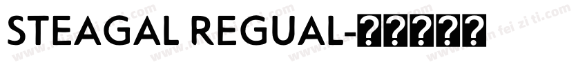 STEAGAL REGUAL字体转换